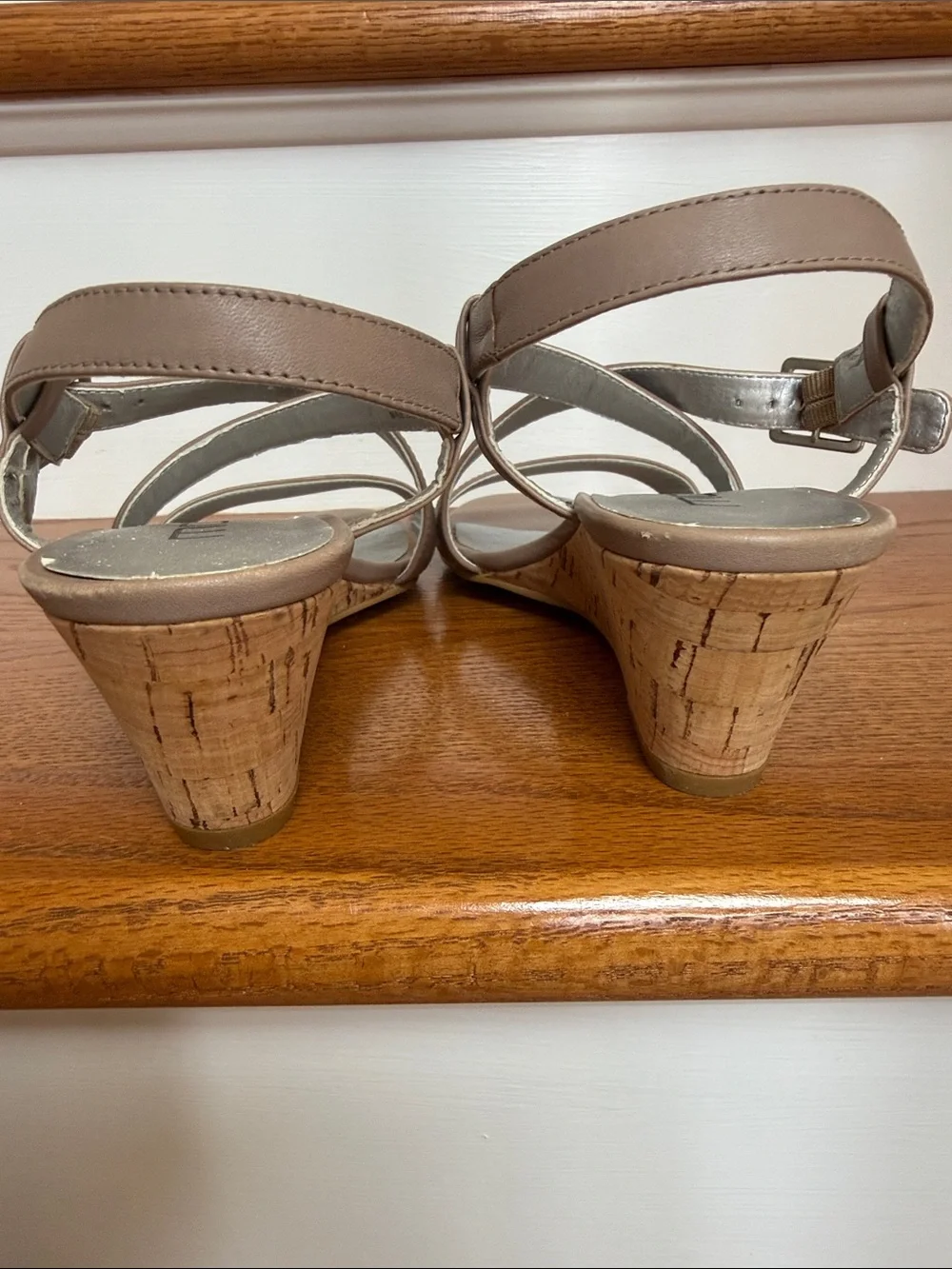 Moda Neutral Taupe Crisscross Sandals